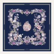 Carré en soie Lookeven Rebecca — vue du foulard
