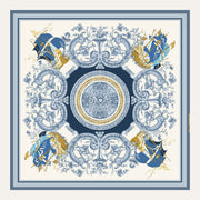 Carré en soie Lookeven Tara — vue du foulard