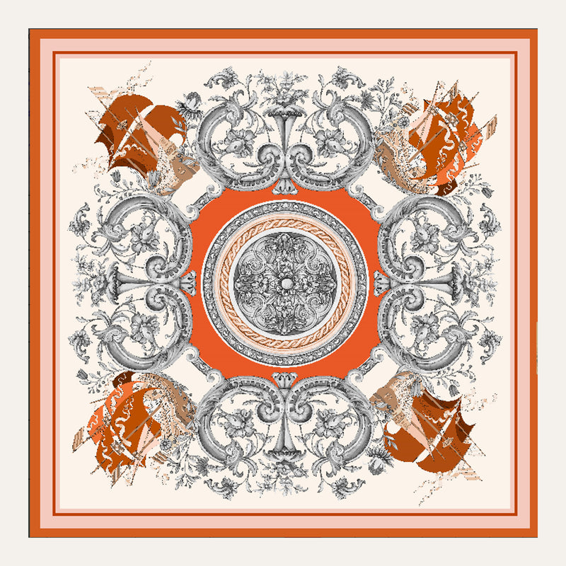 Carré en soie Lookeven Tessa — vue du foulard