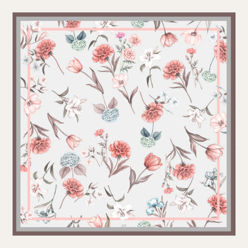 Carré en soie Lookeven Viviane — vue du foulard