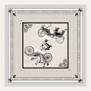 Carré en soie Lookeven Allison — vue du foulard