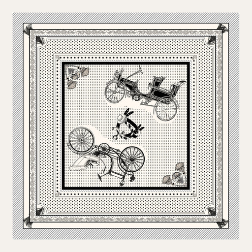 Carré en soie Lookeven Allison — vue du foulard
