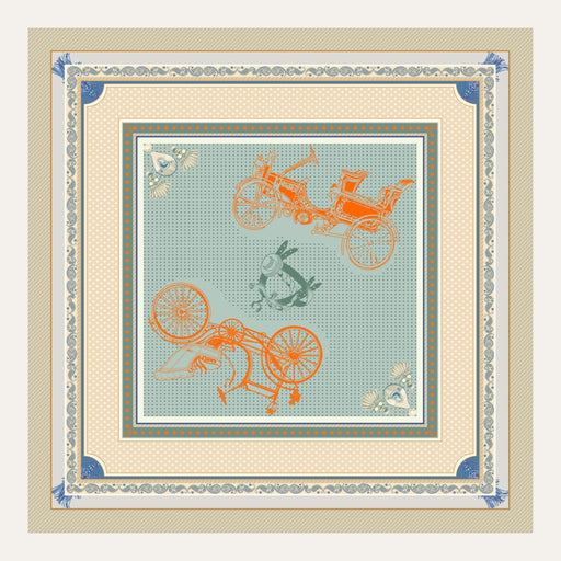 Carré en soie Lookeven Alya — vue du foulard
