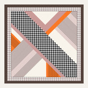 Carré en soie Lookeven Luna — vue du foulard