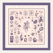 Carré en soie Lookeven Sara — vue du foulard