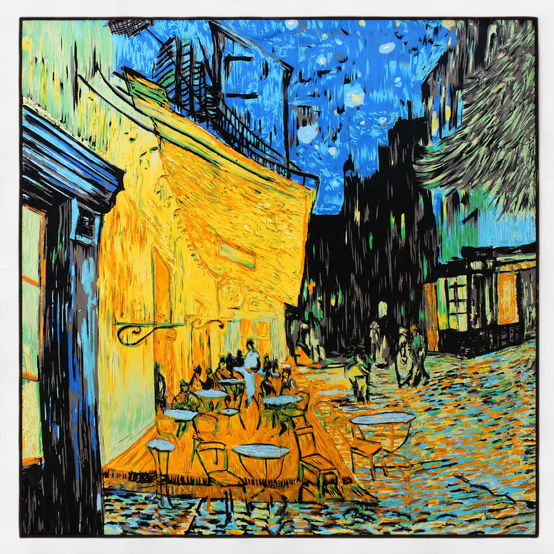 Carré en soie — 90 × 90 cm