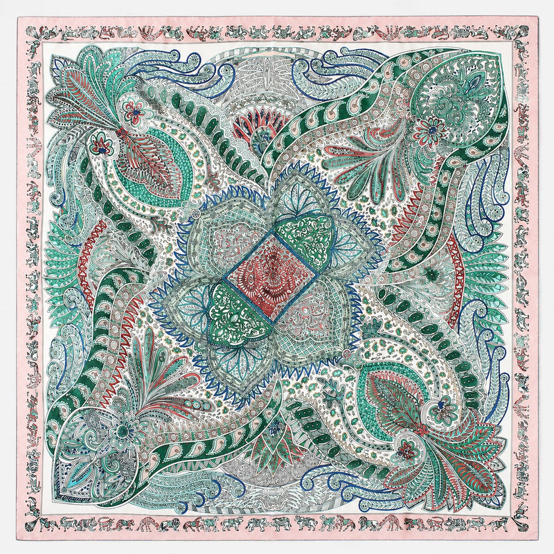 Carré en sergé de soie — 90 × 90 cm