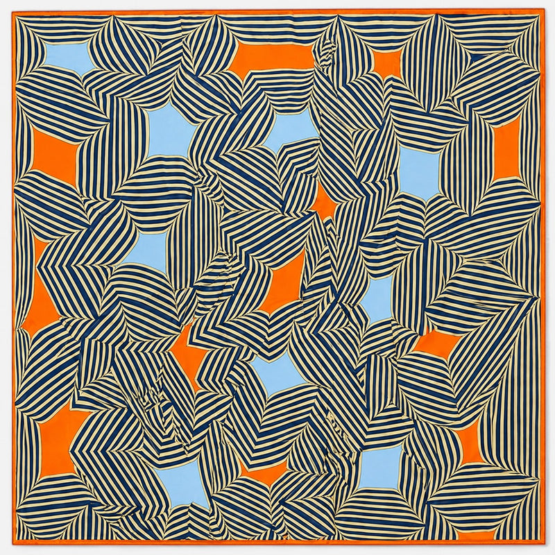 Carré en sergé de soie — 90 × 90 cm
