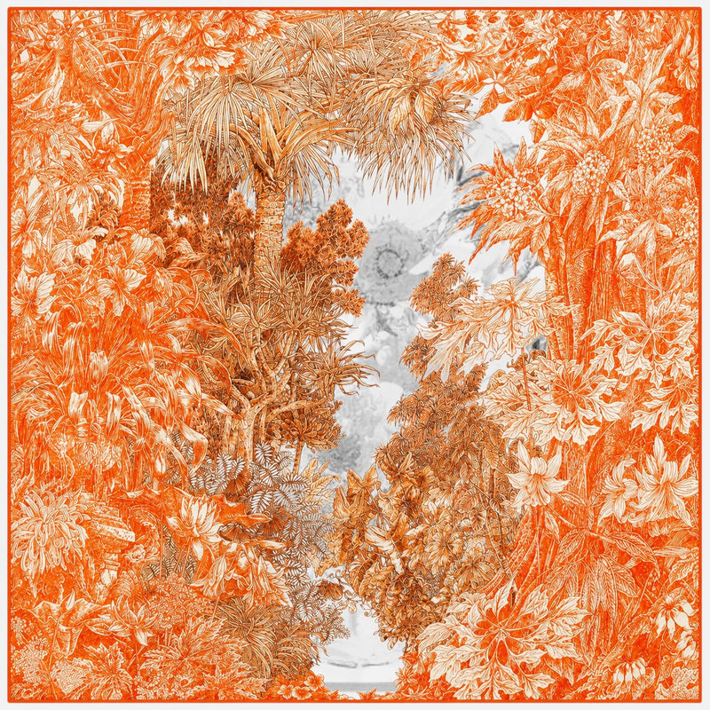 Carré en sergé de soie — 90 × 90 cm