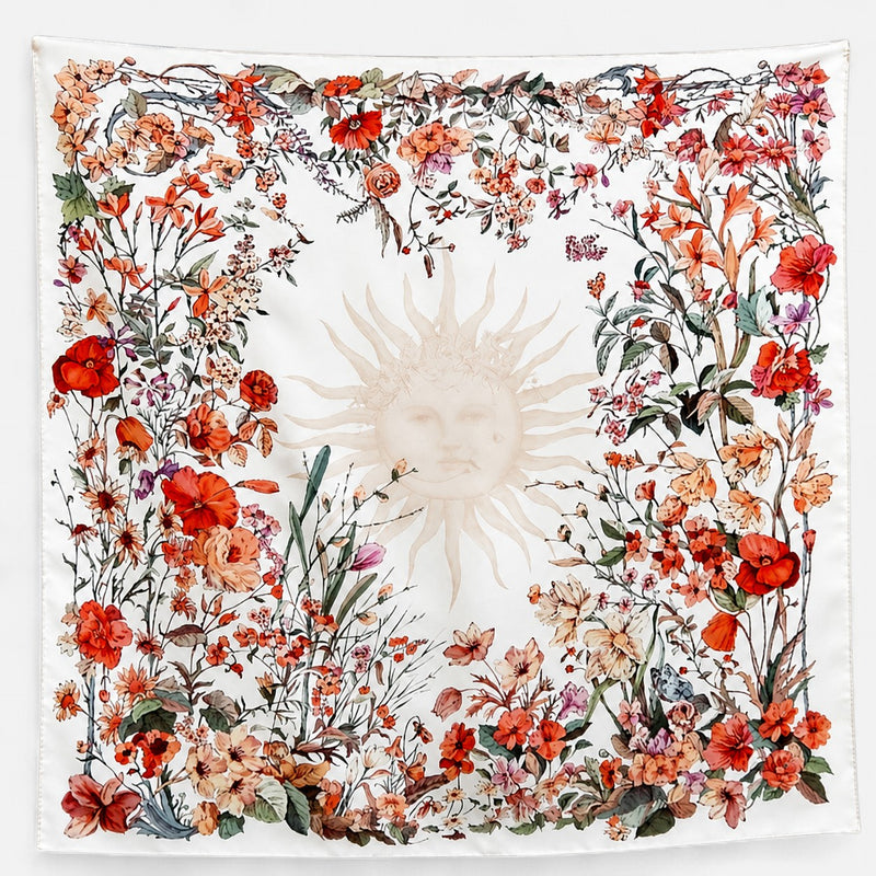 Carré en sergé de soie — 90 × 90 cm