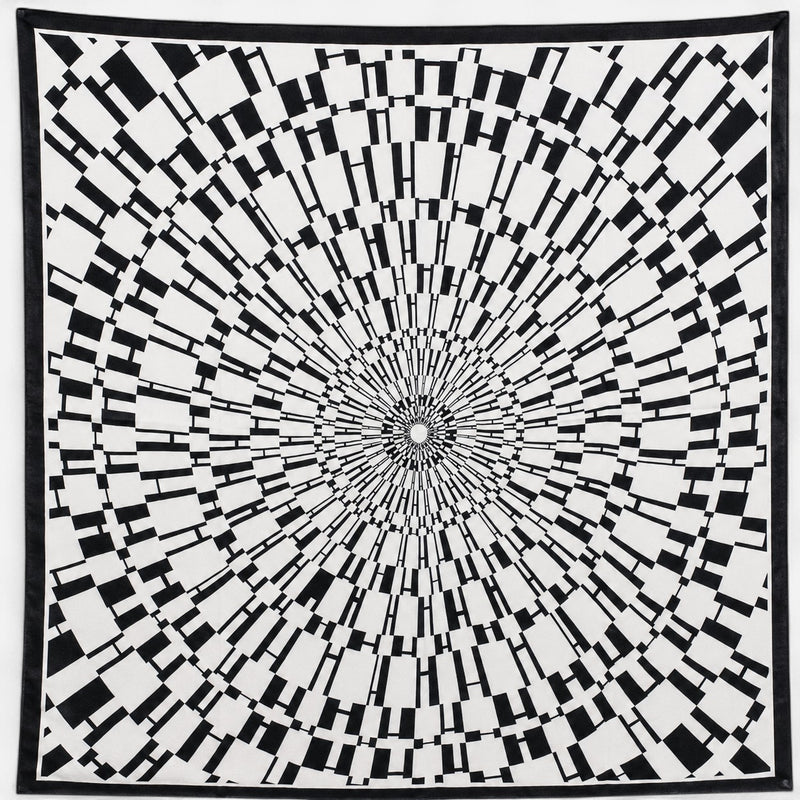 Carré en sergé de soie — 90 × 90 cm