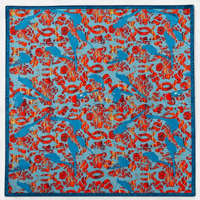 Carré en soie — 70 × 70 cm