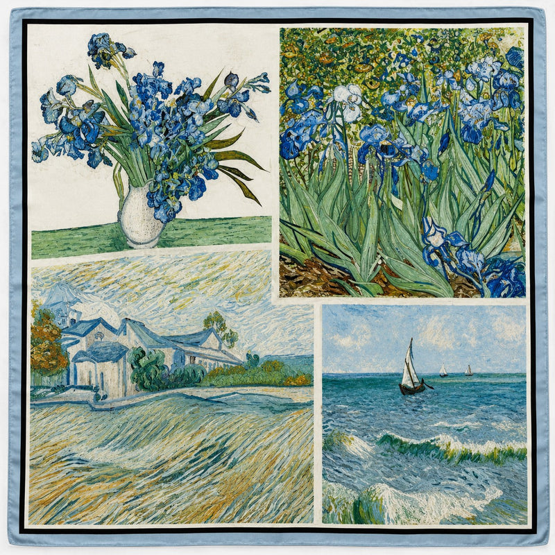 Carré en soie — 70 × 70 cm