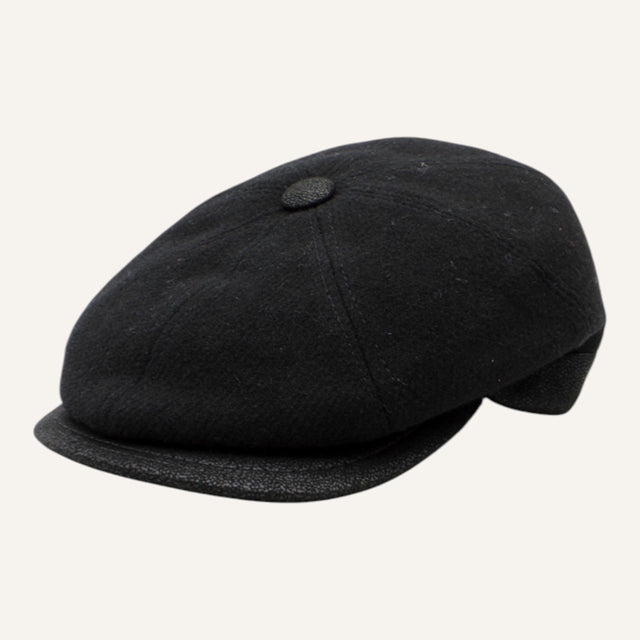 Casquette gavroche 18220 — Noir — vue 1 — PhotoRoom