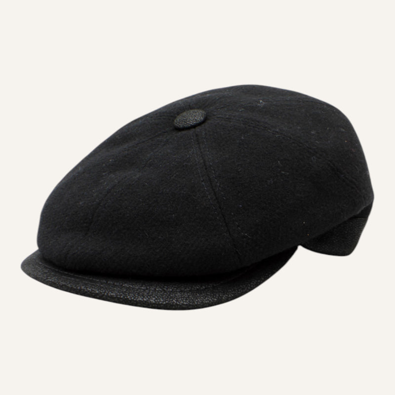 Casquette gavroche 18220 — Noir — vue 1 — PhotoRoom