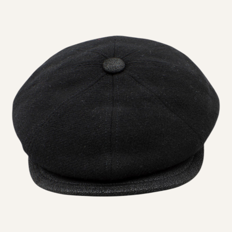 Casquette gavroche 18220 — Noir — vue 3 — PhotoRoom