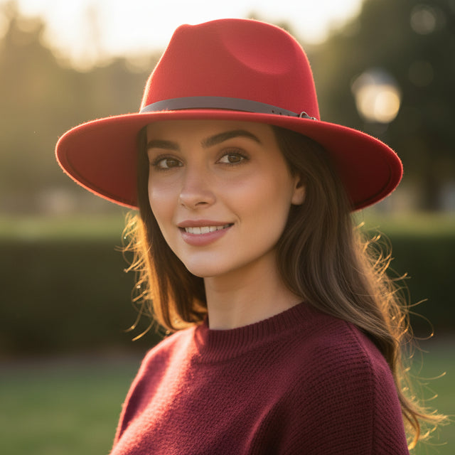 Chapeau Fedora classique en laine – fabrication italienne