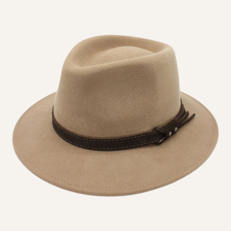 Fedora Lookeven Art 181054 en laine — Camel