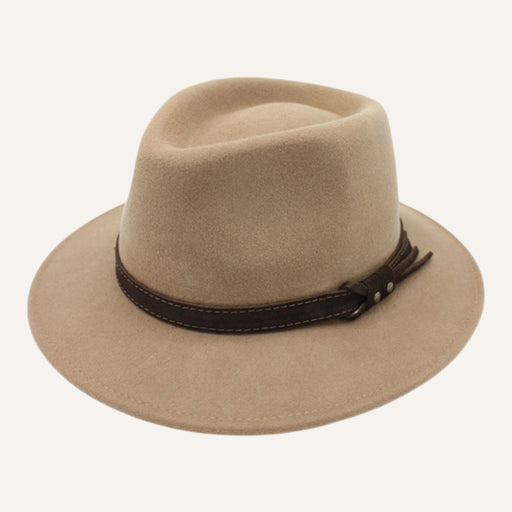 Fedora Lookeven Art 181054 en laine — Camel