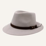 Fedora Lookeven Art 181054 en laine — Gris Clair