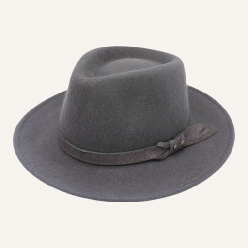 Fedora Lookeven Art 181054 en laine — Gris