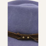 Fedora Lookeven Art 181054 en laine — Indigo — vue 4