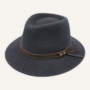 Fedora Lookeven Art 181054 en laine — Marine
