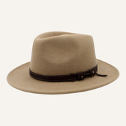 Fedora Lookeven Art 181054 en laine — Marron Clair