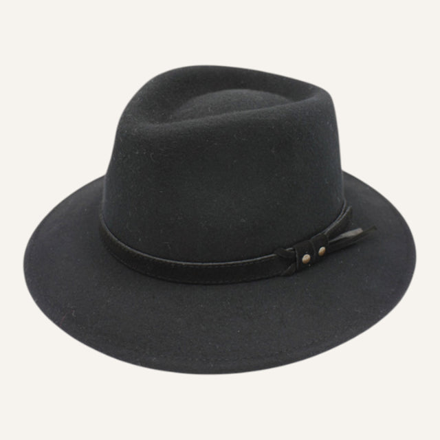 Fedora Lookeven Art 181054 en laine — Noir
