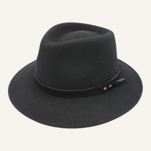Fedora Lookeven Art 181054 en laine — Noir