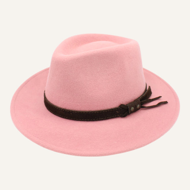 Fedora Lookeven Art 181054 en laine — Rose