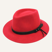 Fedora Lookeven Art 181054 en laine — Rouge
